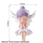 Angel Wing Princess Cake Topper – Fairy Ballet Dance Girl Decor for 1st Birthday, Gender Reveal & Baby Shower
