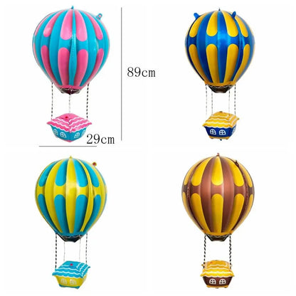 4D Hot Air Balloon Decorations Aluminum Film Balloons for Birthday Baby Shower Wedding Valentine's Day