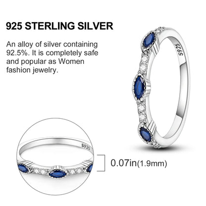 925 Sterling Silver Ring – Colorful Cubic Zirconia Women’s Wedding & Engagement Jewelry