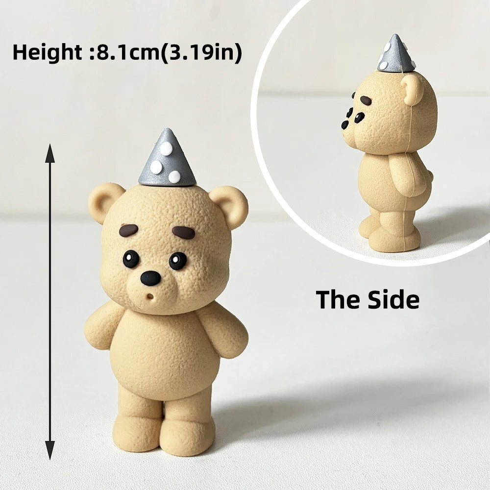 Bear or Balls Cake Toppers Teddy Theme Party Decor