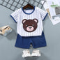 2Pc Children's Boys Girl T-shirt Shorts Summer Sets