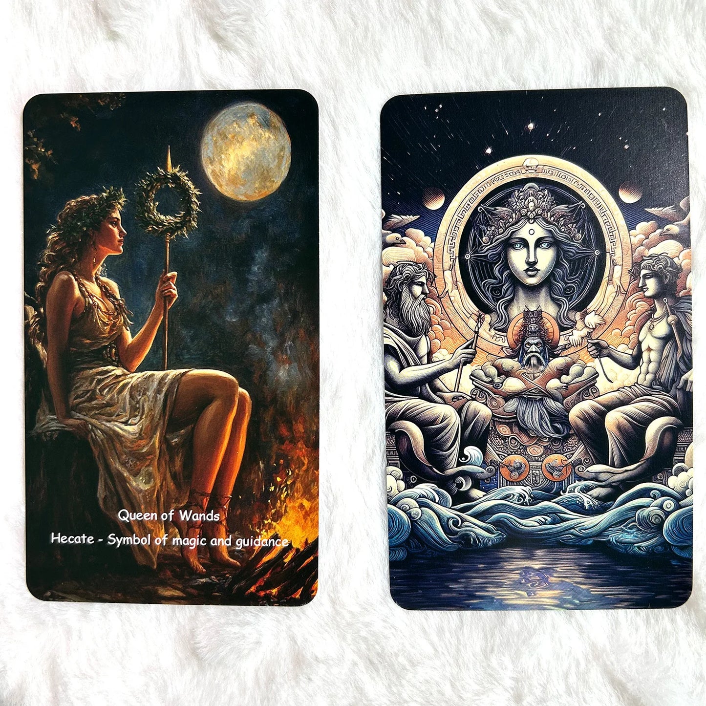 78PCS 70*120mm Tarot Greek Mythology Divination Rune Board Game Classic Innovative Theme Illustration Keywords