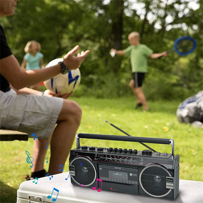 Cassette Radio Player MP3 & Recorder with AM/FM/SW Bluetooth Speaker Portable Loud High Quality