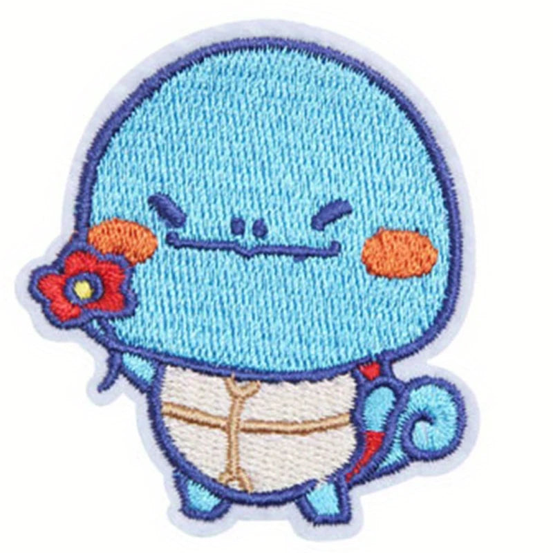 Anime Game Cute Duck Patch for Clothing Cartoon Animals Badges Iron On Patches Sewing Fabric Patch Stripes Diy Patch Sticker