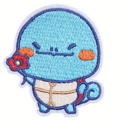 Anime Game Cute Duck Patch for Clothing Cartoon Animals Badges Iron On Patches Sewing Fabric Patch Stripes Diy Patch Sticker
