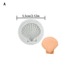 Silicone Mold Marine Theme Seashell Cake Decorating Tools Chocolate Conch Butter Mold Starfish Clay Fondant Crafting Baking