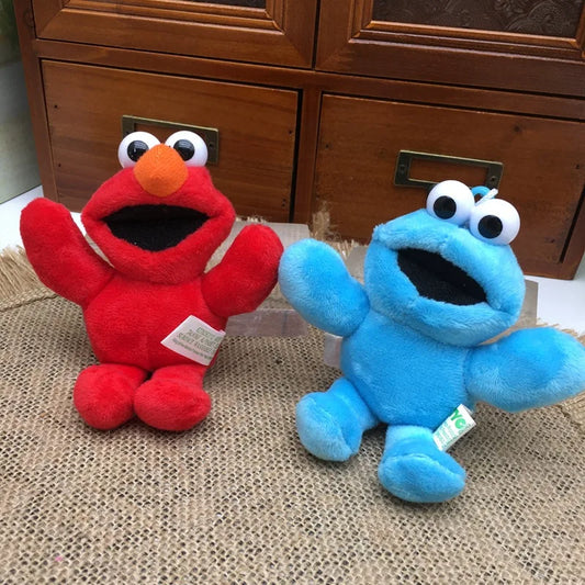 Sesame Street Elmo or Cookie Monster 12cm Plush Doll Keychain