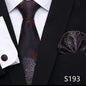 Tie Pocket Squares Cufflink Necktie Set