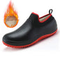Mens Kitchen Working Shoes Non-slip Waterproof Chef Shoes Casual Unisex Work Shoes Water Shoes Rain Cotton Boots Plus Size 35-47