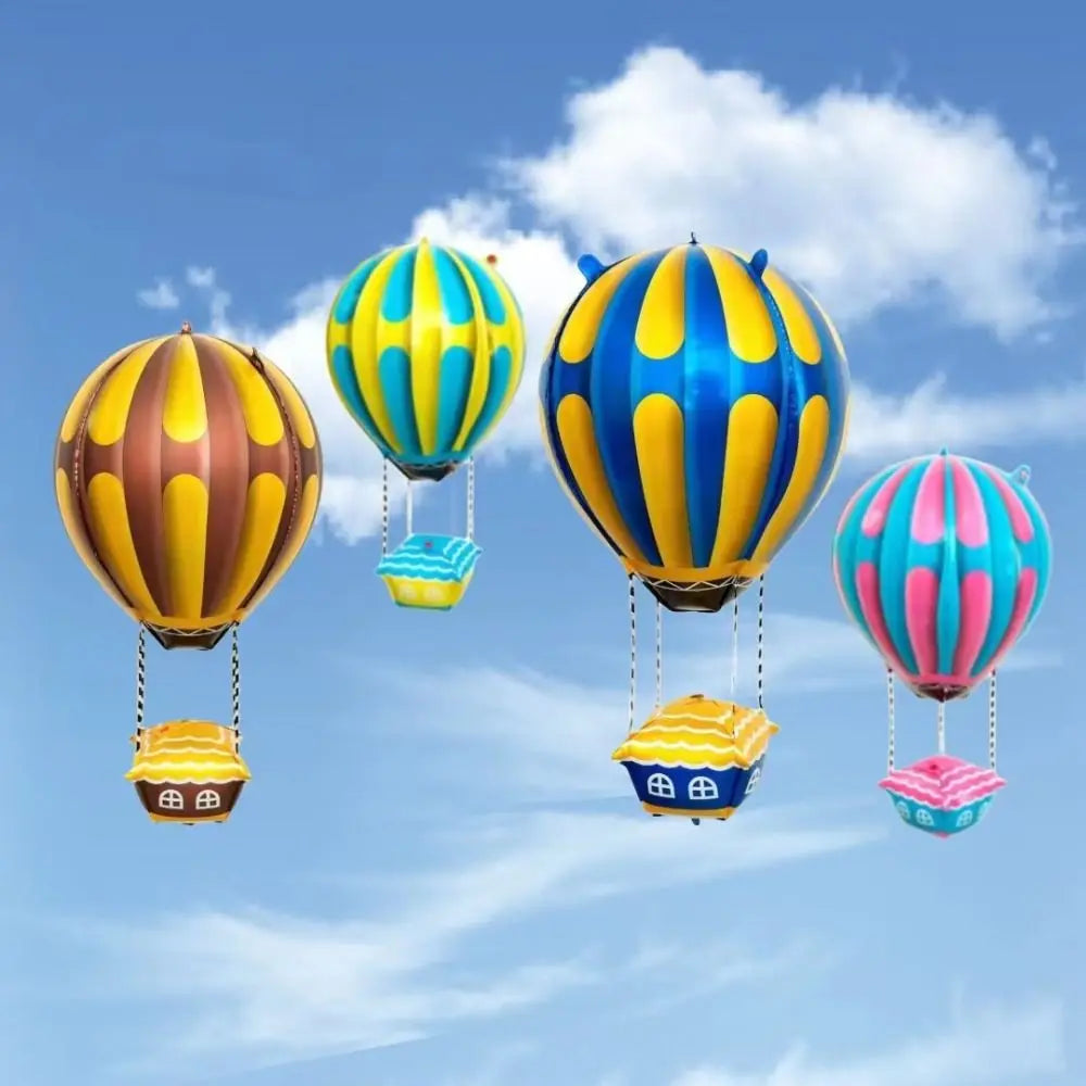 4D Hot Air Balloon Decorations Aluminum Film Balloons for Birthday Baby Shower Wedding Valentine's Day