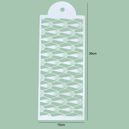 FAIS DU Fondant Cake Mesh Stamps Stencils For DIY Craft Making Wedding Cake Design Plastic Spray Template Cookie Painting Mold