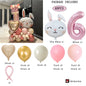 Easter Bunny Balloon with a Number for Kds Celebration