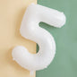 40‑Inch Yellow & White Macaron Daisy Number Foil Balloon