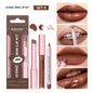 Matte Black Lipstick Set – Waterproof Velvet Liquid Lip Gloss & Lip Liner