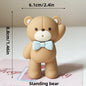 New Hot Air Balloon Cake Decoration Pink Blue Bear Cake Topper for Boy Girl Baby Shower Kids Happy Birthday Party Supplies Gifts