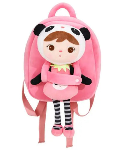 3D Koala & Panda Plush Kids Backpack – Personalized Cartoon School Bag for Boys & Girls