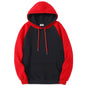 Men Women Loose Oversized Warm Fleece Raglan Hooded Sweatshirts