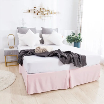 Solid Brushed Bed Skirt Standard Size for Twin Full Queen King Bedroom Beds Cover Non-slip Mattress Cover Bedsheet/ Bedspread