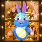 Easter Inflatable Outdoor Toys Easter Bunny Family Eggs Carrot with Build-in LEDs Blow Up Decorations for Party Yard Garden Lawn