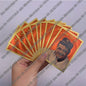 Classic 18 Types famous baseball player gold foil small cards for collection Gift and commemoration