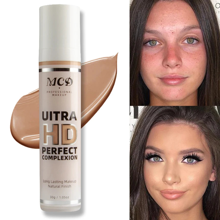 9 Shade Full Coverage Concealer Liquid Foundation makeup high coverage Base