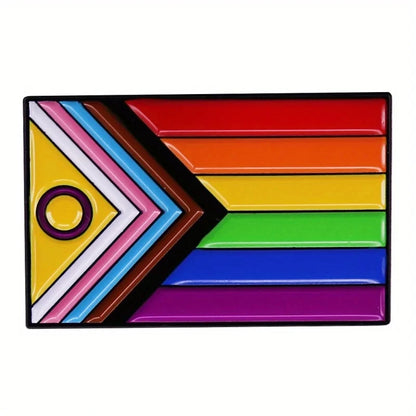Rainbow LGBT Encourage Letters Metal Enamel Badge Gay Lesbian Asexual Transgender Adaptive Lapel Pin Jewelry Gifts Accessories