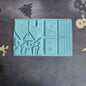 1PC Christmas House Building block Chocolate Silicone Mold Cake Decoration DIY Gingerbread House Shape Biscuits Stencil Baking