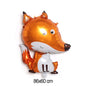 Woodland Animals Foil Balloon Set – Fox, Hedgehog, Raccoon, Deer & Bear Forest Theme Party Decor