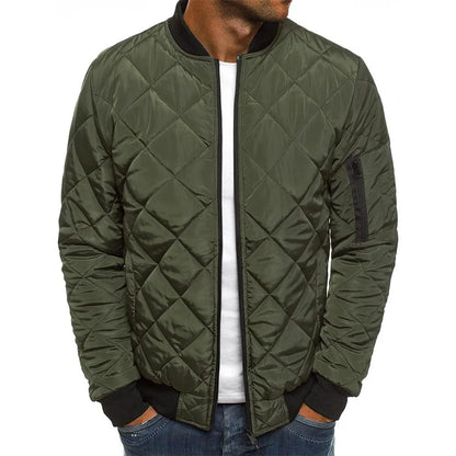 Men’s Lightweight Vintage Flight Jacket – Mesh‑Pressed Baseball Collar Coat