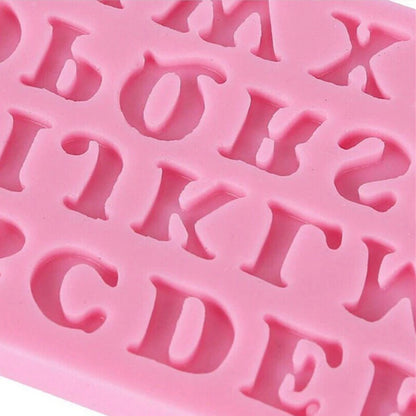3pcs/set Number Letter Shape Silicone Mold Cake Decoration 3D Food Grade Soap Chocolate Moulds