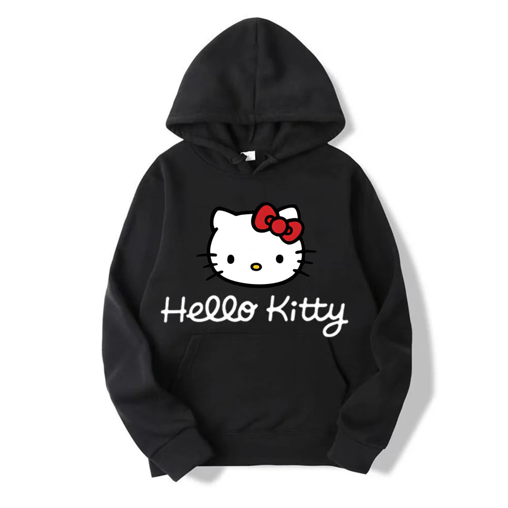 Hello Kitty Women’s Hoodie – Casual Y2K Long Sleeve Sweatshirt