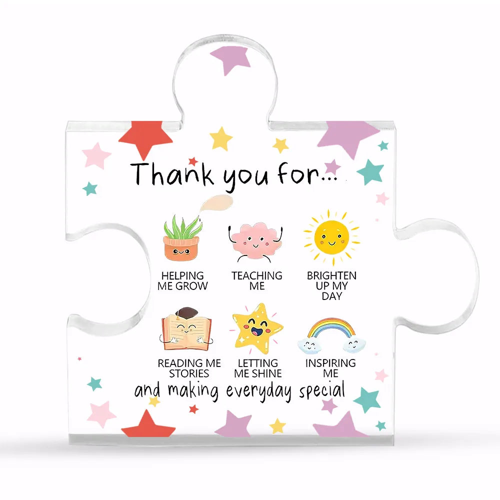 Acrylic Heart Thank‑You Plaque – Appreciation Gift