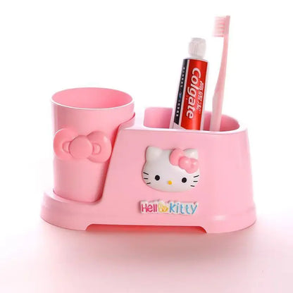 Sanrio Hello kittyMy melody creative home cartoon bathroom tooth cup toothbrush couple set mouthwash cup washing storage box
