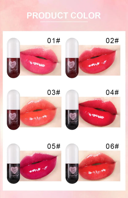 Lip Dye Liquid Lip Glaze Waterproof Non-Stick Liquid Lipstick 6 Colors Available