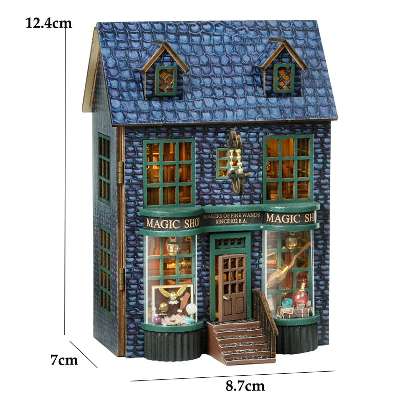 DIY Wooden Doll Houses Mini Assembly Handmade Small House Creative Scene Decoration DollHouse For Toys Birthday Gifts