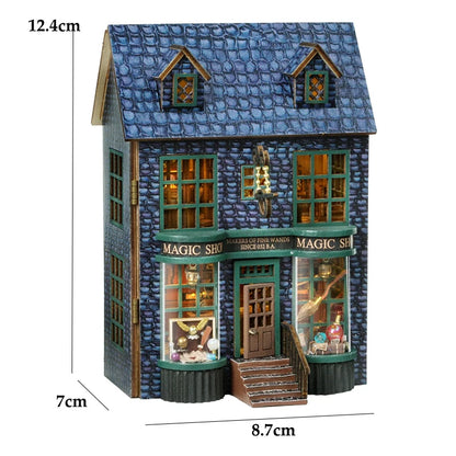 DIY Wooden Doll Houses Mini Assembly Handmade Small House Creative Scene Decoration DollHouse For Toys Birthday Gifts