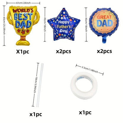 Father's Day Balloons Party Decoration Great Father Helium Balloon trophy Globos