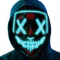 Poptrend LED Light‑Up Halloween Mask – Scary Cosplay Masquerade Mask for Festivals, Parties & Carnival Gifts