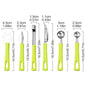6pcs/set Creative Stainless Steel Apples Corer Fruit Seed Core Remover Slicer Knife Durable Kitchen Gadgets Vegetable Tools