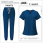 Hot Sale Clinic Workwear Unisex Medical Nurse Scrub Set Clinical Uniform Men Women Beauty Salon Costume Doctor Nursing Top Pants