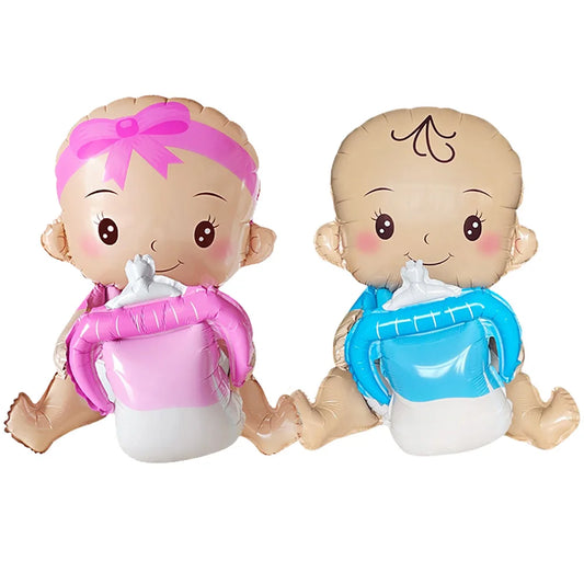 Baby Boy Girl Foil Balloon Gender Reveal Balloon Bear Helium Balloon Baby Shower Gift Kids Birthday Party Wedding Decor Supplies