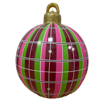 60CM Outdoor Christmas Inflatable Decorated Ball PVC Giant Big Balls Xmas Tree Decoration Inflatable Toy Ball Christmas Supplies
