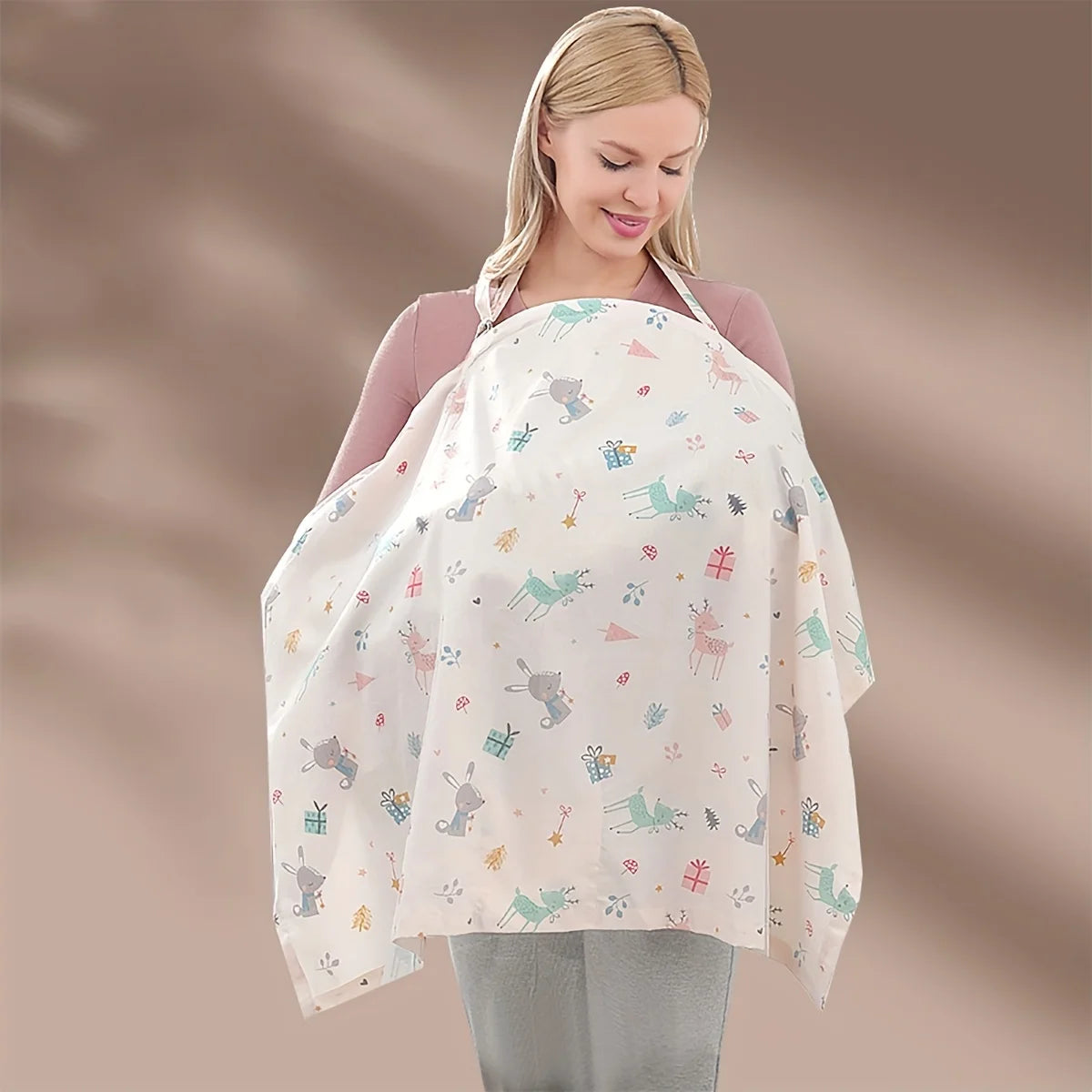 Maternity Nursing Cover Scarf, Baby Stroller,Car Seat Cover,Lightweight & Breathable Nursing Apron for Breastfeeding