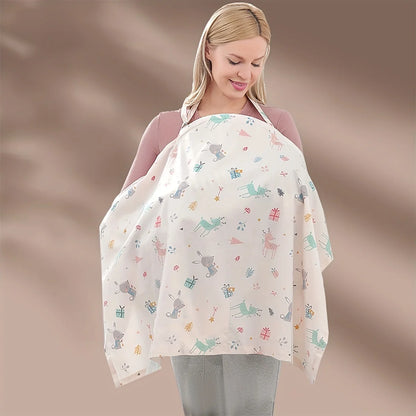 Maternity Nursing Cover Scarf, Baby Stroller,Car Seat Cover,Lightweight & Breathable Nursing Apron for Breastfeeding