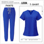 Hot Sale Clinic Workwear Unisex Medical Nurse Scrub Set Clinical Uniform Men Women Beauty Salon Costume Doctor Nursing Top Pants