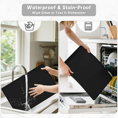 Thickened Waterproof Silicone Coffee & Drying Mat