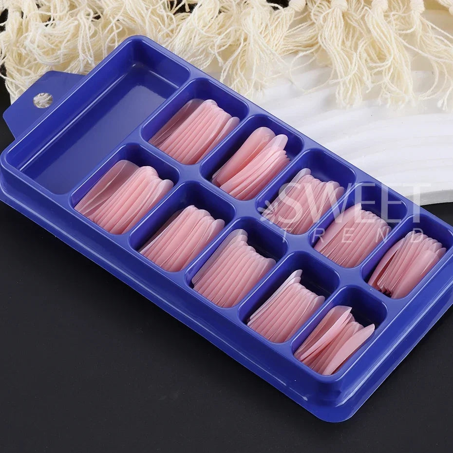 100pcs Nude Pink False Nail Press On Acrylic Nails