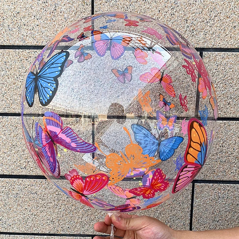 5PCS Butterfly Print Bobo Balloons Balloon Arch Wedding Happy Birthday Party Baby Shower Easter Christmas Ramadan Decoration