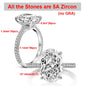 Moissanite Ring 925 Sterling Silver Diamond Eternity Band Engagement Wedding Rings for Women Luxury Quality Jewelry