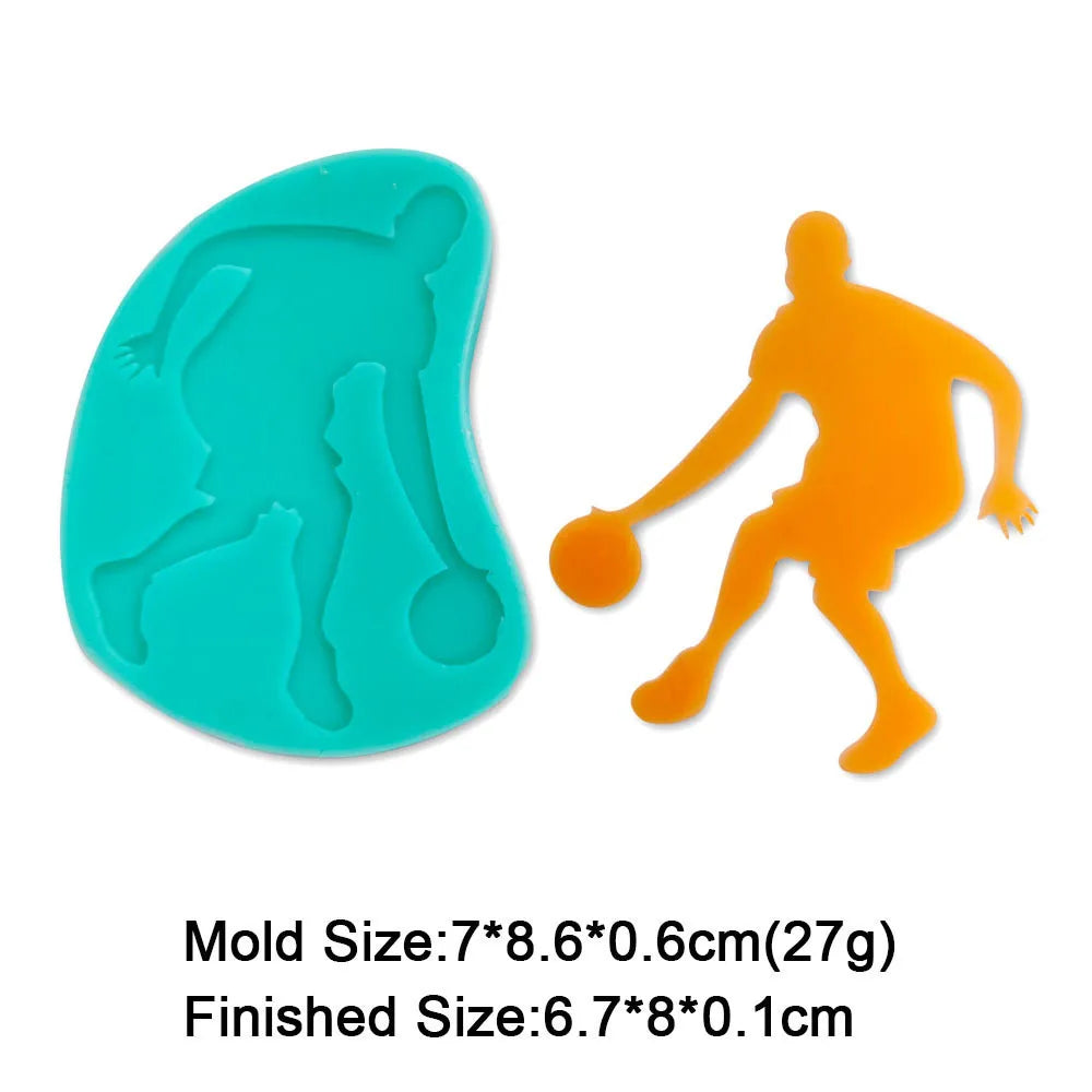 Sports Ball Silicone Mold – Baseball, Football & Basketball Cake Decorating Tool